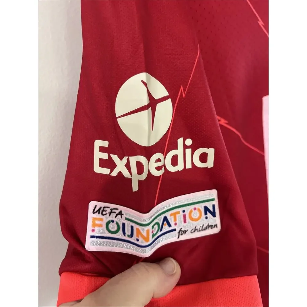 NEW 2021-22 Liverpool FC Home S/S No.6 Thiago Player Issue‎ UEFA CL LFC SIZE MED